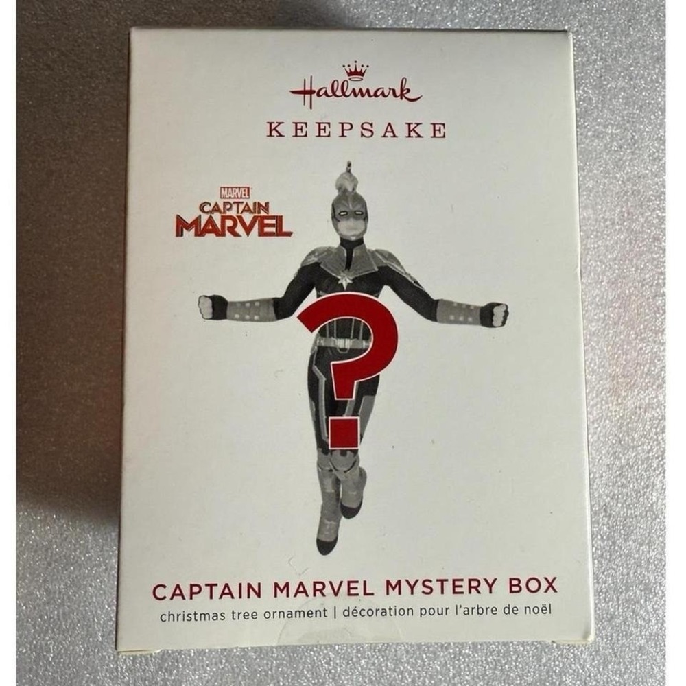 2019 Hallmark CAPTAIN MARVEL Mystery Blue-Red Teal Christmas Ornament New Sealed